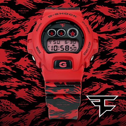 g shock red camouflage watch